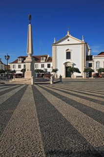 Praca do Marques de Pombal square in Vila Real de Santo Antonio, Algarve, Portugal, Europe