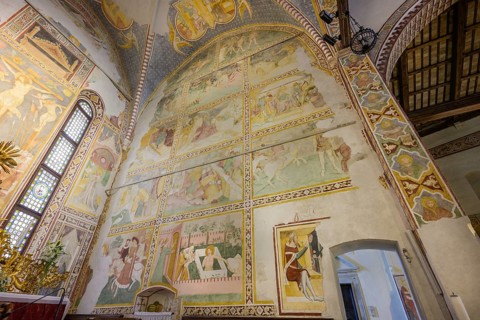 14th century fresco cycle in the choir, Cathedral of Santa Maria Maggiore, Spilimbergo, Province of