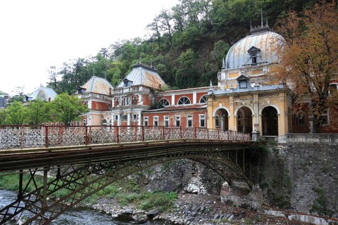 Banat, spa, Hercules spa, Baile Herculane, spa house in the old town centre, Romania, Europe