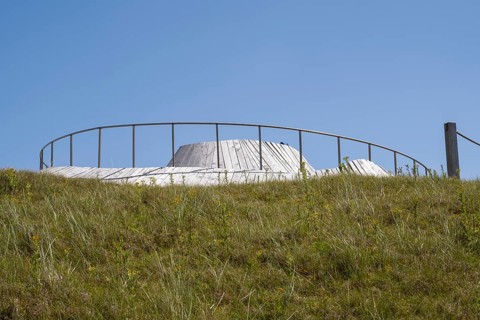 Viewpoint on the dune, Lower Saxony Wadden Sea National Park, Norderney, East Frisian Island, East