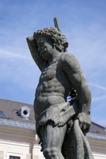 Detail, Lindwurmbrunnen, Neuer Platz, Innere Stadt, Klagenfurt, Carinthia, Austria, Europe