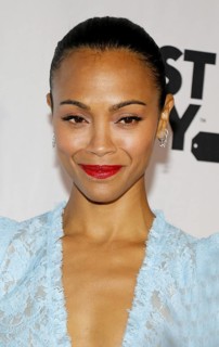 Zoe Saldana at the Eva Longoria Foundation Dinner Gala held at the Four Seasons Hotel in Beverly