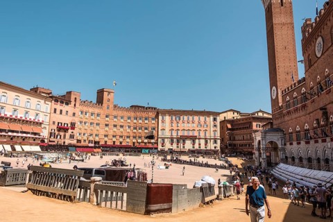 Siena was one of the most important cities in medieval Europe, and its historic centre is a UNESCO
