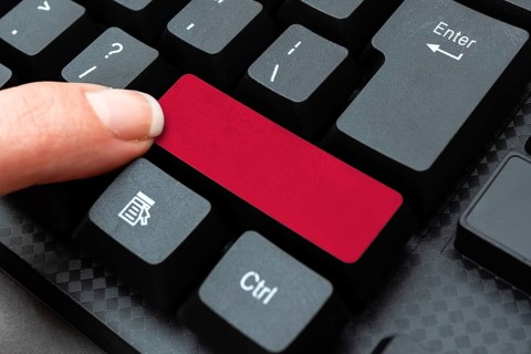 Abstract Replying To Online Message, Typing And Sending Internet Letters