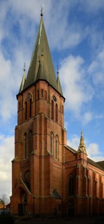 Historical Church in the Town Papenburg, Lower Saxony, Germany, Europe
