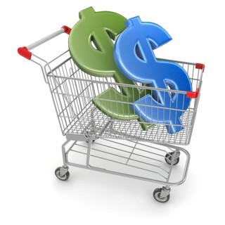 Dollar Sign in Shopping Cart