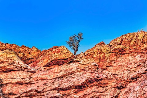 Simpsons Gap in the West MacDonnell Ranges National Park in the Northern Territory of Australia
