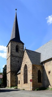 Historical Church in the Town Blankenhain, Thuringia, Germany, Europe