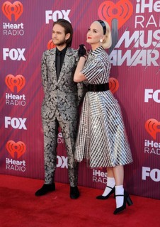 Katy Perry and Zedd at the 2019 iHeartRadio Music Awards held at the Microsoft Theater in Los