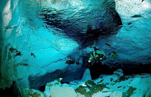 Cueva Taina underwater cave, Punta Cana, freshwater, Dominican Republic, Central America
