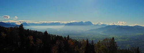 Panoramic view from the Pfänder into the Rhine Valley
