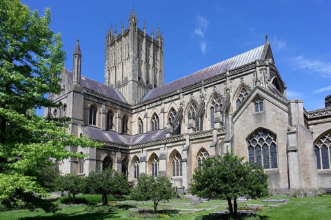 Camery Garden, Wells Cathedral, Wells, England, Great Britain