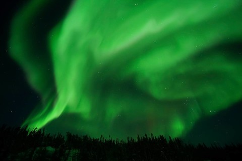 Aurora Borealis, Northern Lights, at Yellowknife, Northwest Territories, Canada, North America