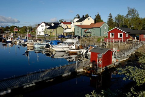 Boat harbour in Kabelvag, Austvagöy, Lofoten, Norway, Europe