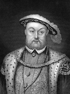 Henry VIII (1491-1547) on engraving from 1830. King of England during 1509-1547. Published in