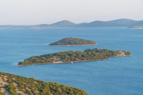 Kornati National Park Croatia on sunset