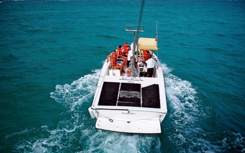Parasailing boat, Punta Cana, Caribbean, Dominican Republic, Central America