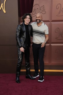 Timothee Chalamet and Keegan-Michael Key at the Los Angeles premiere of 'Wonka' held at the Regency