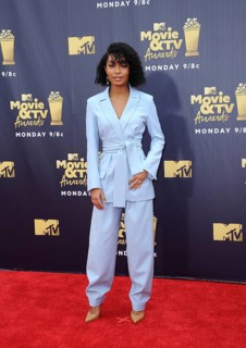 Yara Shahidi at the 2018 MTV Movie And TV Awards held at the Barker Hangar in Santa Monica, USA on