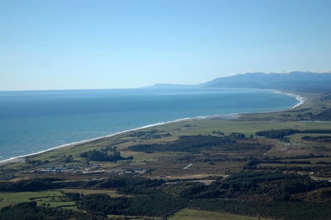 Coastal strip north of Hokitika, West Coast, South Island, New Zealand, Oceania