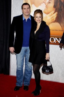 John Travolta and Kelly Preston at the Los Angeles premiere of 'The Last Song' held at the ArcLight