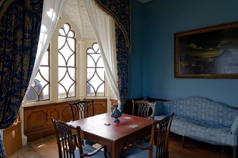 Blue Drawing Room, Schloss, St. Michaels Mount, Marazion, England, UK