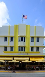 Historical Art Deco Building in Miami South Beach, Florida, USA, North America