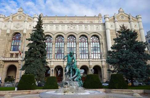 Pesti Vigadó ballroom and concert hall in Budapest
