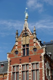 Centraal Station in Amsterdam, Holland