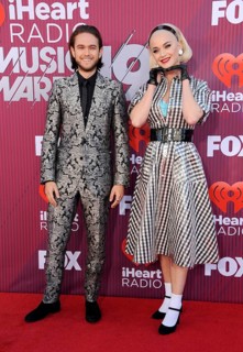 Katy Perry and Zedd at the 2019 iHeartRadio Music Awards held at the Microsoft Theater in Los