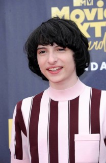Finn Wolfhard at the 2018 MTV Movie And TV Awards held at the Barker Hangar in Santa Monica, USA on