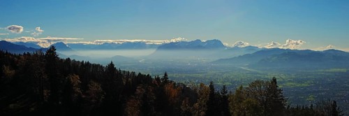 Panoramic view from the Pfänder into the Rhine Valley