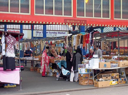 Huddersfield, yest yorkshire, United Kingdom, 20 May 2019: women shopping for fabric and sewing