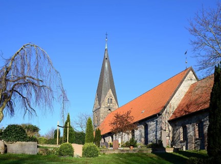 Historical Church Borby in the Town Eckernförde, Schleswig, Holstein, Germany, Europe
