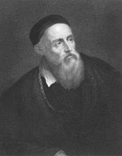 Titian (1473/1490-1576) on engraving from the 1800s. Italian painter, leader of 16th century