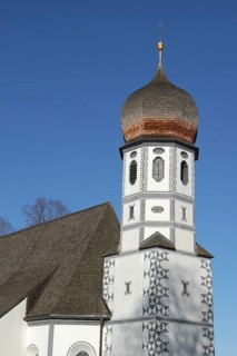 Maria Schutz cemetery chapel in Fischbachau, Bavaria
