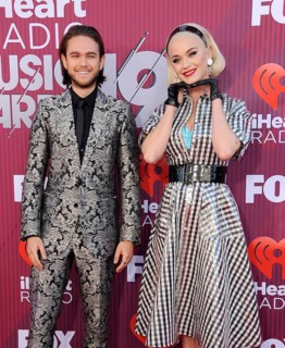 Katy Perry and Zedd at the 2019 iHeartRadio Music Awards held at the Microsoft Theater in Los