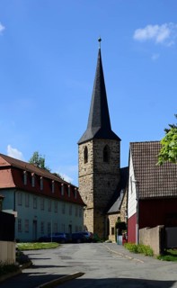 Historical Church in the Town Blankenhain, Thuringia, Germany, Europe