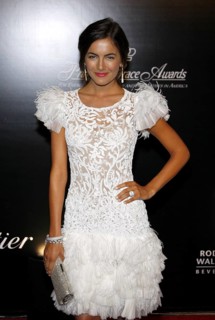 Camilla Belle at the Rodeo Drive Walk of Style Award honoring Princess Grace Kelly of Monaco and