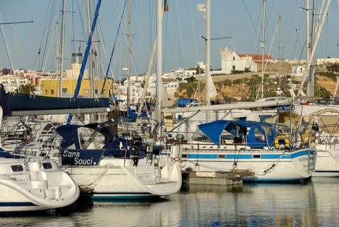 Sailboats in the marina, Portimao, Algarve, Portugal, Europe