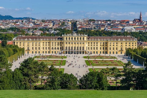 Schönbrunn Palace in Vienna, Austria, Europe