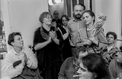 Germany, Berlin, 15.02.1991, discussion round Experience with Censorship, at Haus Drama in