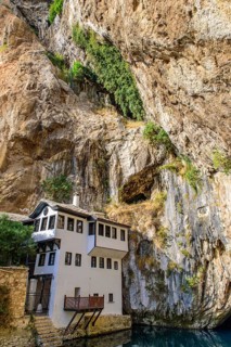 Blagaj Tekke and Buna River Spring in Mostar, Bosnia and Herzegovina, Europe