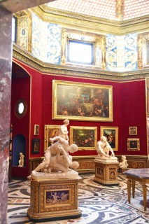 Florence, Italy. September 16, 2023. The famous paintings of the Uffizi Museum in Florence