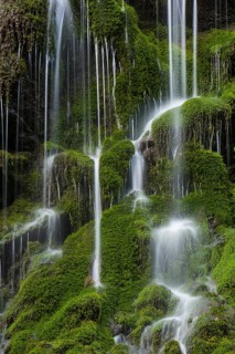 Water cascades in the Wimbachklamm gorge