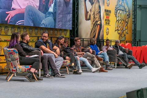 DORTMUND, GERMANY, December 8th 2019: Ross Marquand, Cooper Andrews, Cassady McClincy, Matt Linz,