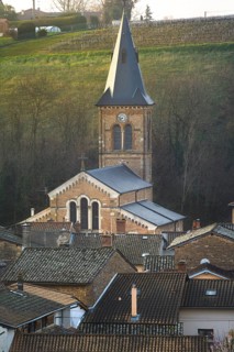 Church of the village of Saint Julien, Beaujolais, France, Europe