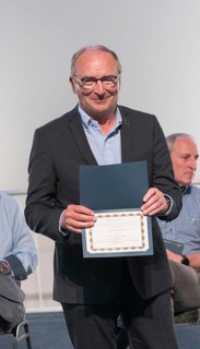 SPEYER, 21 MAY 2022, Presentation of the ASE Universal Astronaut Pin to Jean-Pierre Haigneré at the