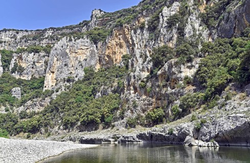 Ardeche, river landscape