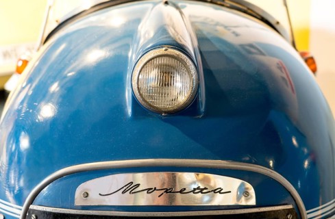Brütsch Mopetta lettering, by Egon Brütsch, Germany, 1957, PS.SPEICHER Museum, Einbeck, Lower